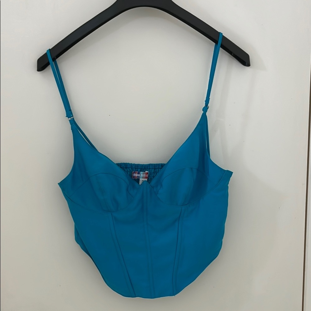 Urban Outfitters Blue Women's Corset Top